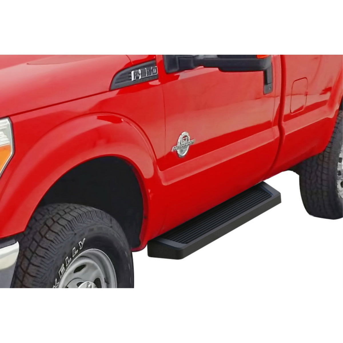 1999-2016 Ford F-250/F-350/F-450/F-550 Super Duty Regular Cab 6061 Aircraft Aluminum Black Finishing 6 Inch Irunning Board Door To Door