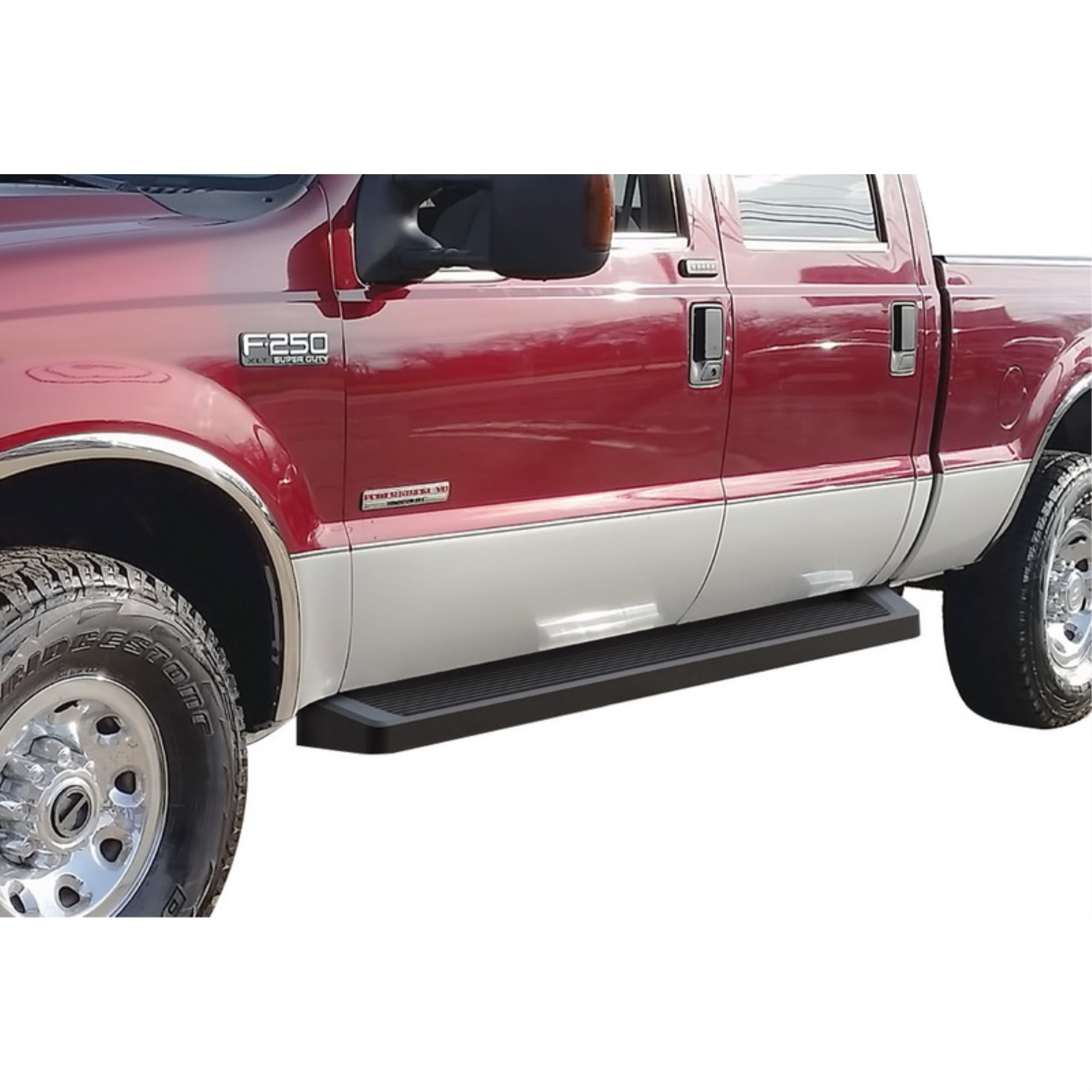 1999-2016 Ford F-250/F-350 Super Duty Crew Cab\ 1998-2005 Ford Excursion 6061 Aircraft Aluminum Black Finishing 6 Inch Irunning Board Door To Door