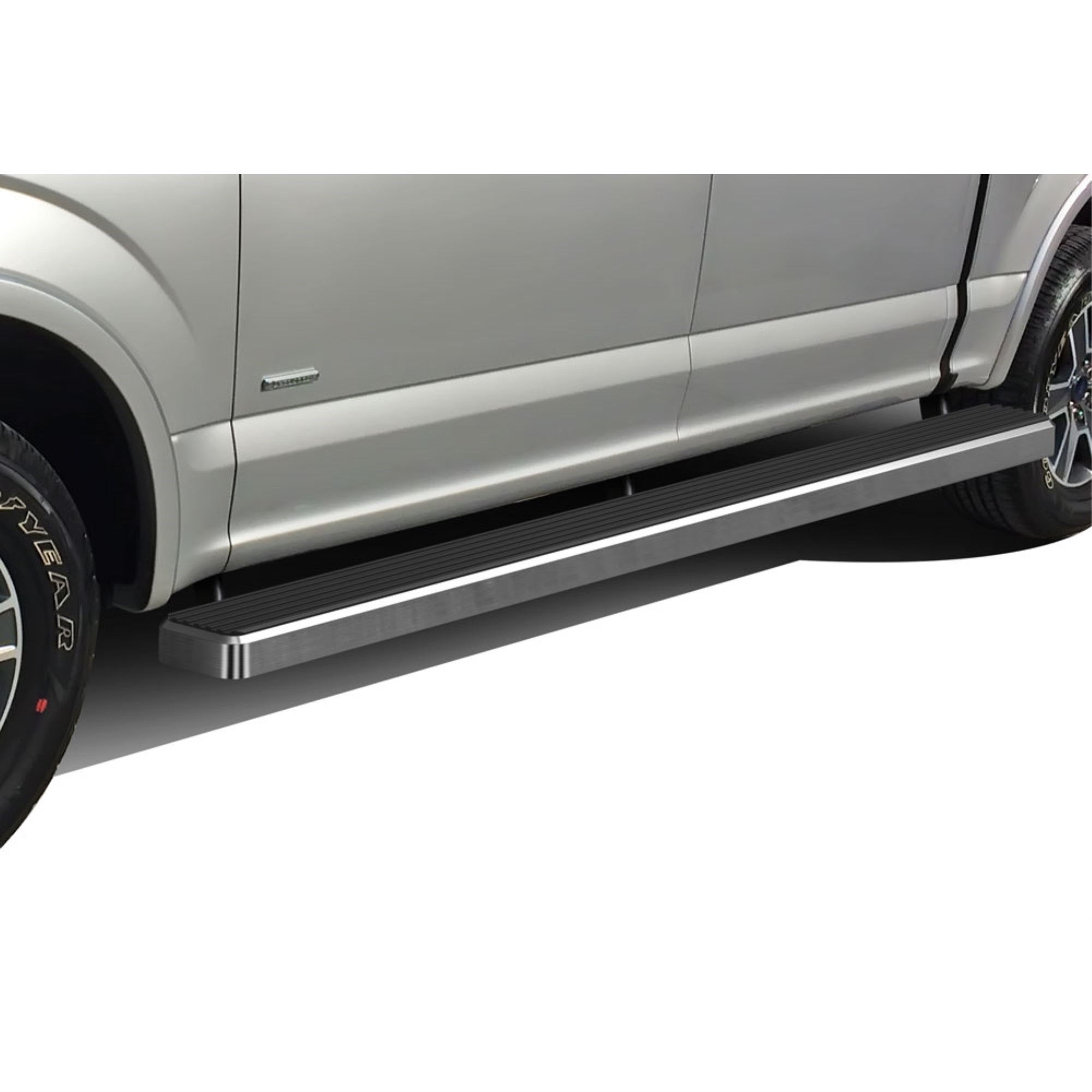 2015-2021 Ford F-150 Supercrew Cab\ 2017-2021 Ford F-250/F-350/F-450/F-550 Supercrew Cab 5.5 Ft Bed 6061 Aircraft Aluminum Hairline Finishing 6 Inch Wheel To Wheel