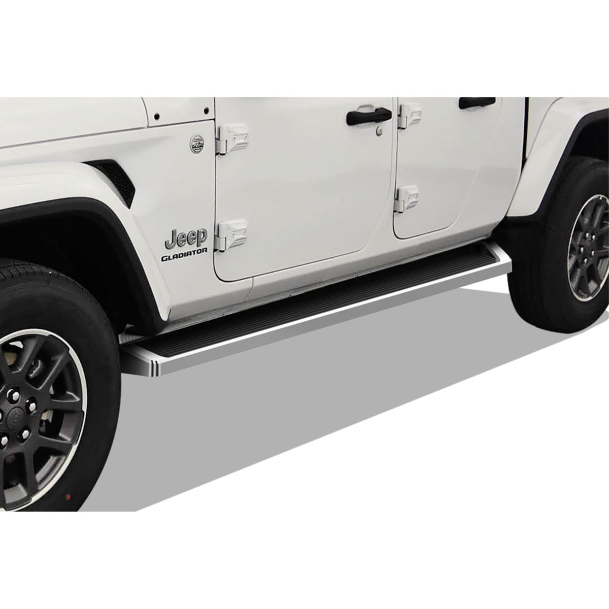 2020-2021 Jeep Gladiator 6061 Aircraft Aluminum Polish Finishing 6 Inch Irunning Board Door To Door