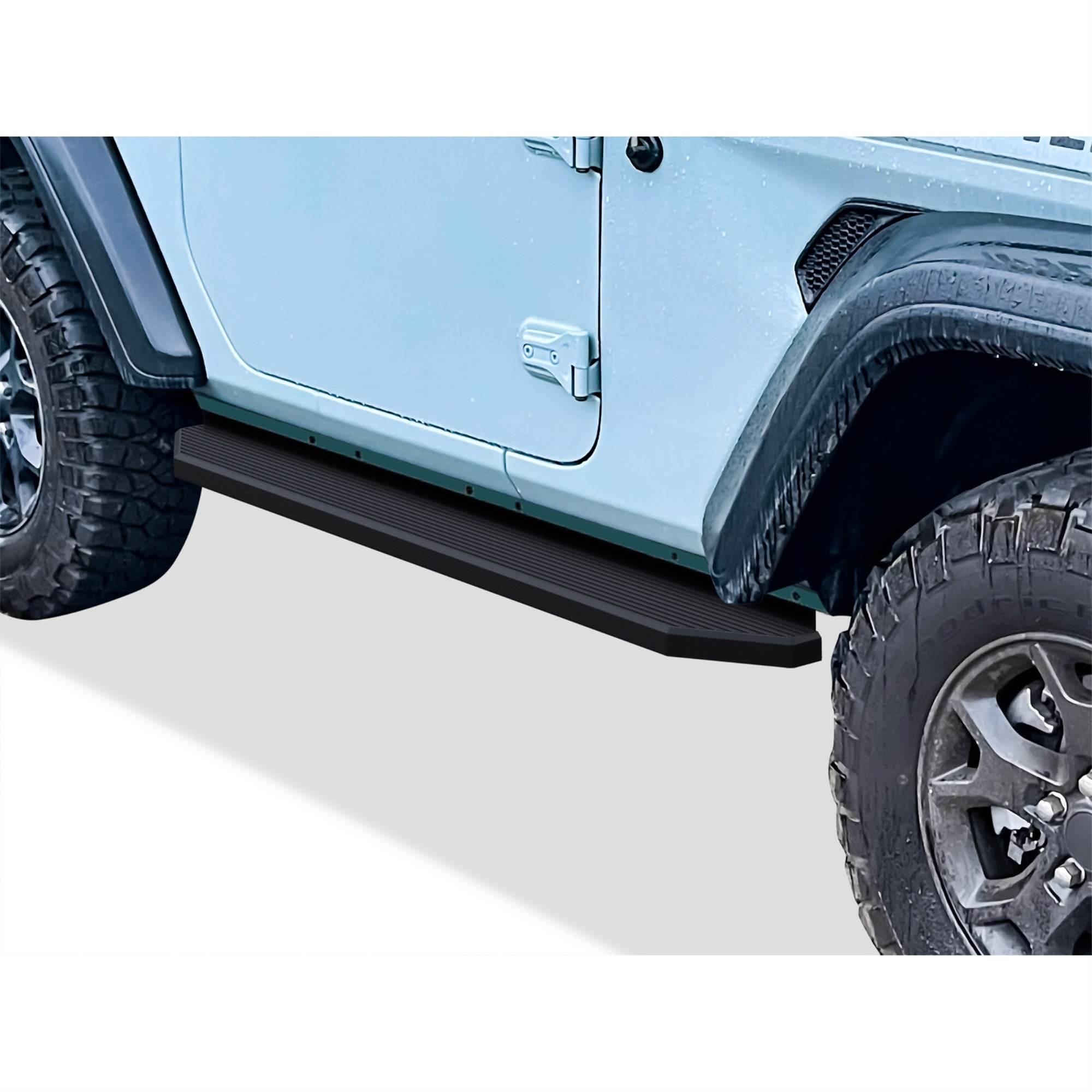 6061 Aircraft Aluminum Both Sides Running Board-H Series 2018-2025 Jeep Wrangler JL 2-Door
