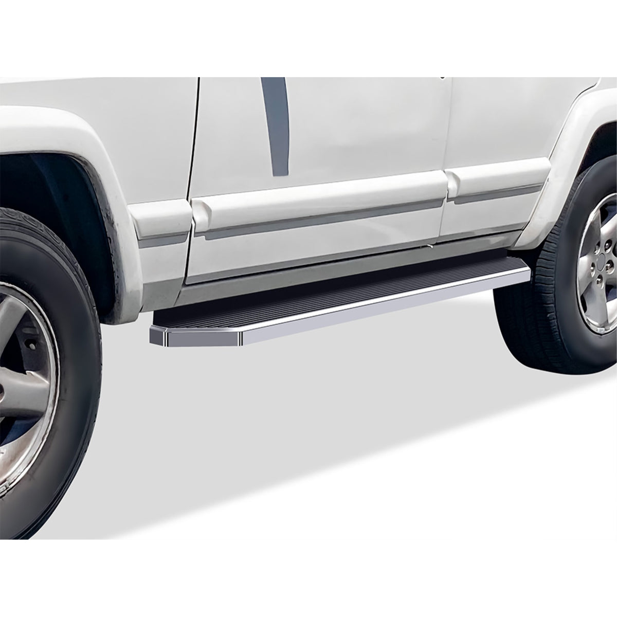 6061 Aircraft Aluminum Both Sides Running Board-H Series 1984-2000 Jeep Cherokee 4-Door Only