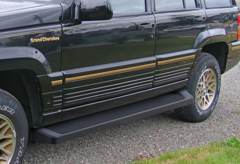 1994-1998 Jeep Grand Cherokee Laredo Only 6061 Aircraft Aluminum Black Finishing Irunning Board