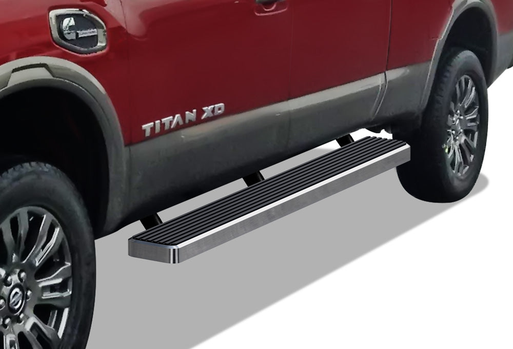 2004-2018 Nissan Titan Crew Cab / 2016-2018 Nissan Titan Xd Crew Cab 6061 Aircraft Aluminum Hairline Finishing Istep 6 Inch Sidestep