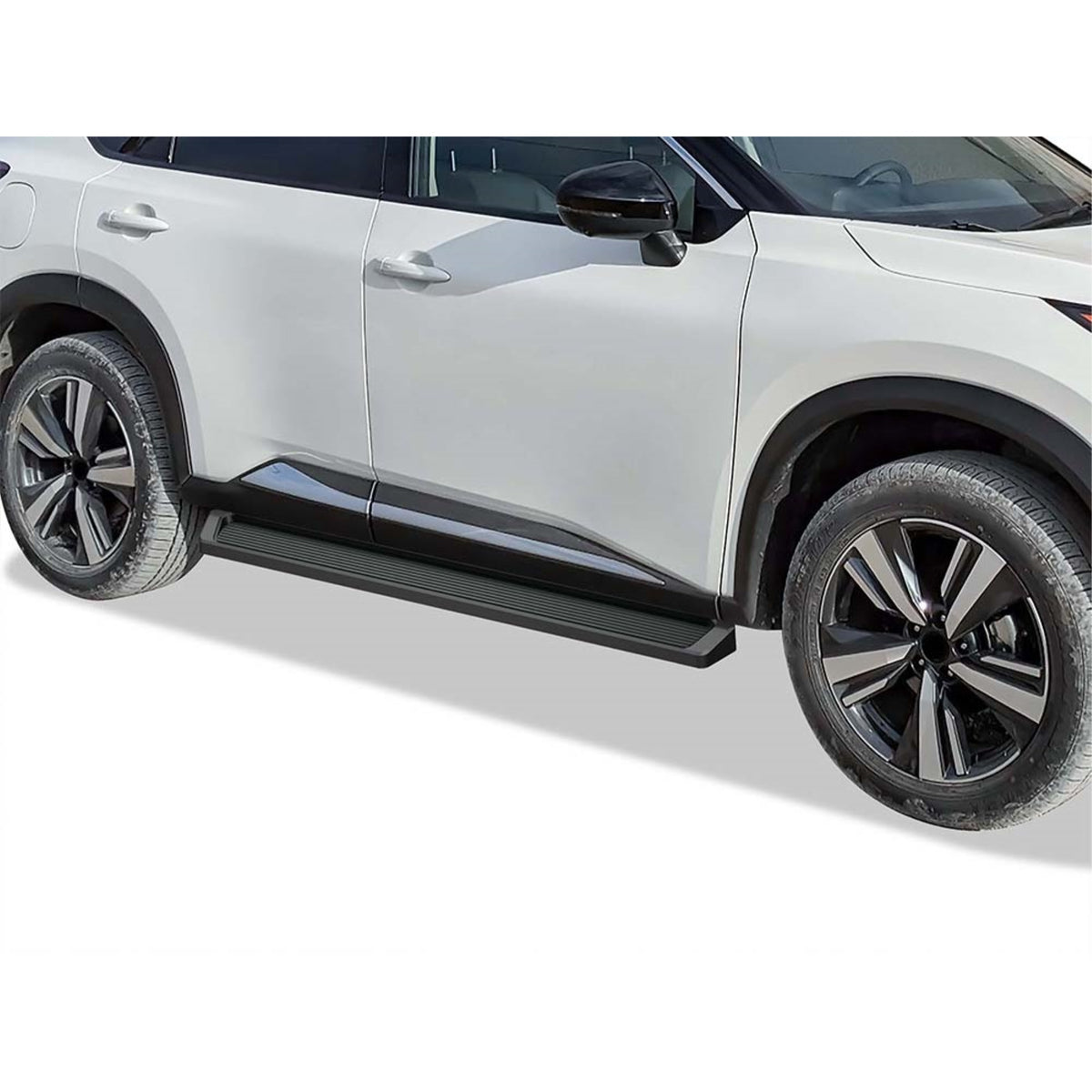 2021-2022 Nissan Rogue 6061 Aircraft Aluminum Black Finish 6-Inch Irunning Board Door To Door Side Step Irunning Board