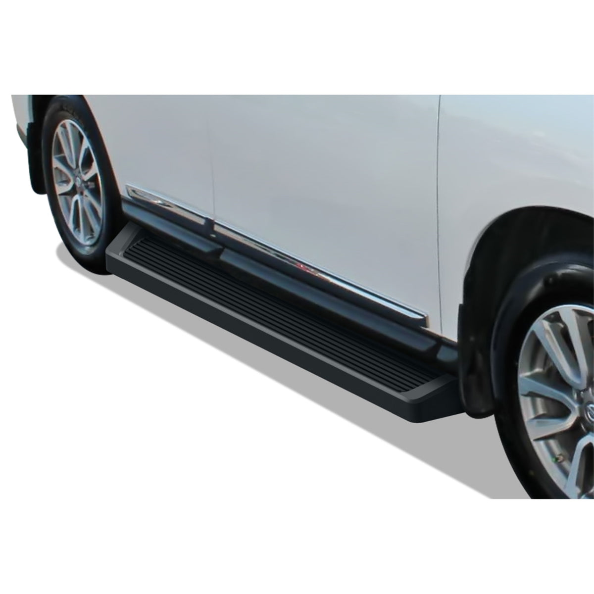 2013-2016 Infinti Qx60 \ 2013-2021 Nissan Pathfinder (Excl. Platinum Model) 6061 Aircraft Aluminum Black Finishing 6 Inch Irunning Board Door To Door