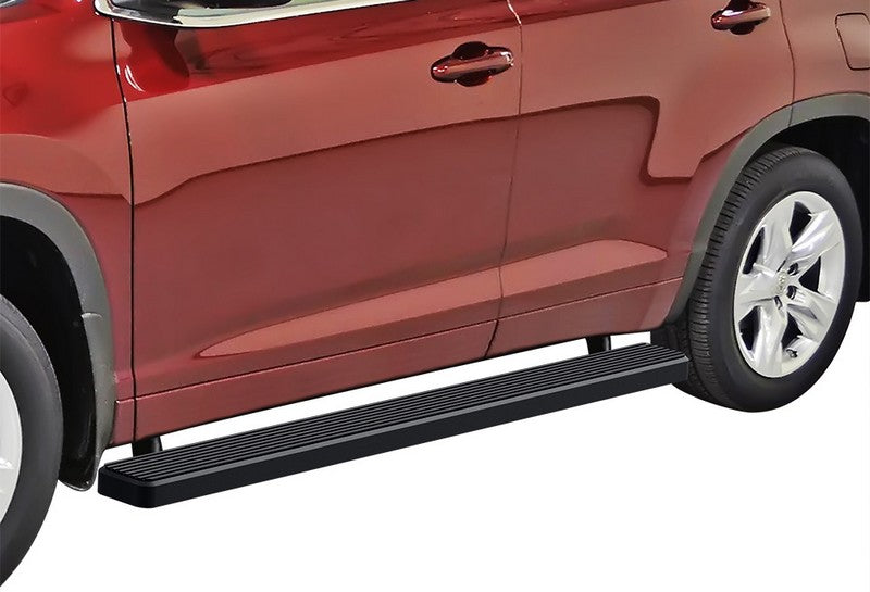 2008-2018 Toyota Highlander Gas & Hybrid (Cutting Required) 6061 Aircraft Aluminum Black Finishing Istep 5 Inch Sidestep
