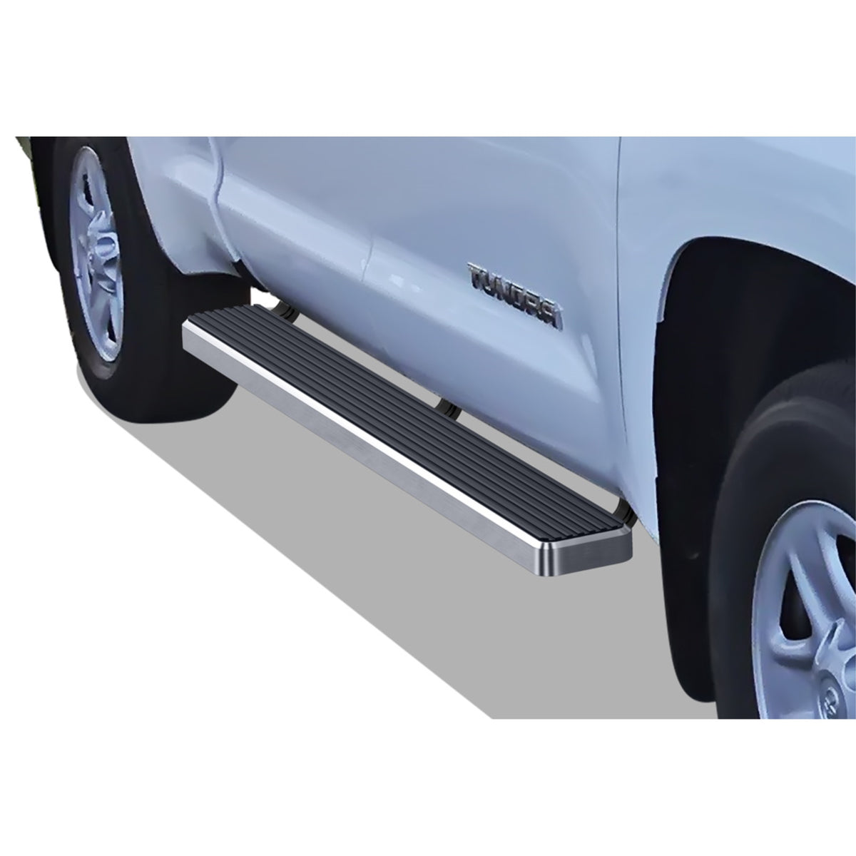 2007-2021 Toyota Tundra Double/Crew Cab Stainless Steel With 6061 Aluminum Step Pad Hairline Finish 6-Inch Door To Door Side Step Istep 6 Inch Ss