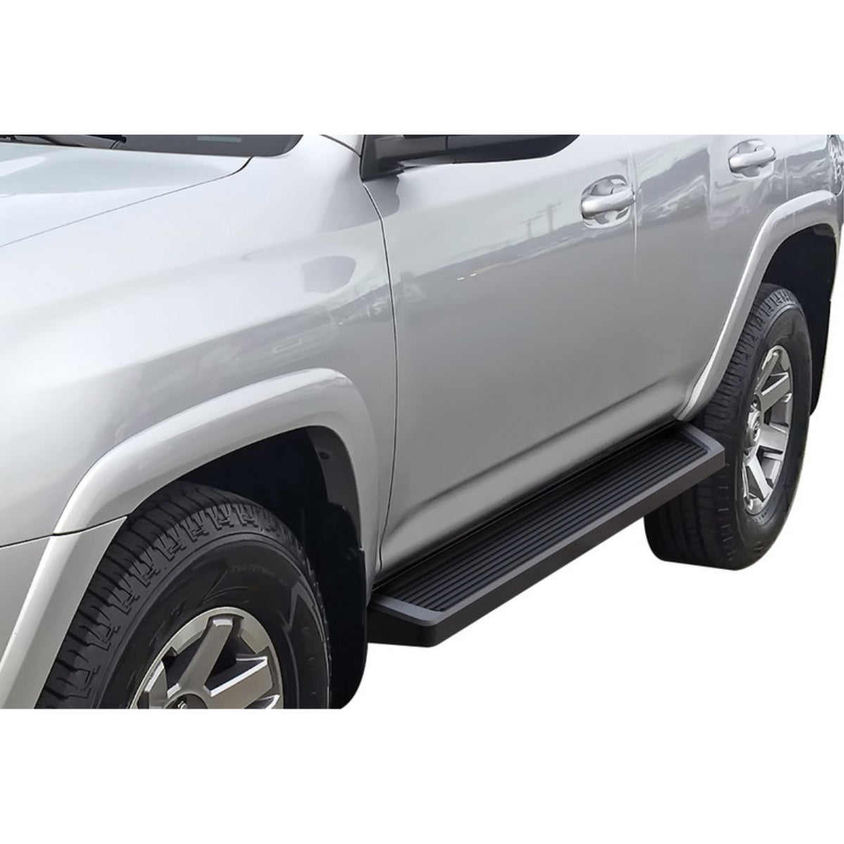 2010-2016 Toyota 4Runner Trail Edition\ 2017-2021 Toyota 4Runner Trd Off-Road\ 2014-2021 4Runner Sr5\ (Excl. Trd Pro Or Models With Lower Rocker Panel Extensions) 6061 Aircraft Aluminum Black Finishing 6 Inch Irunning Board Door To Door