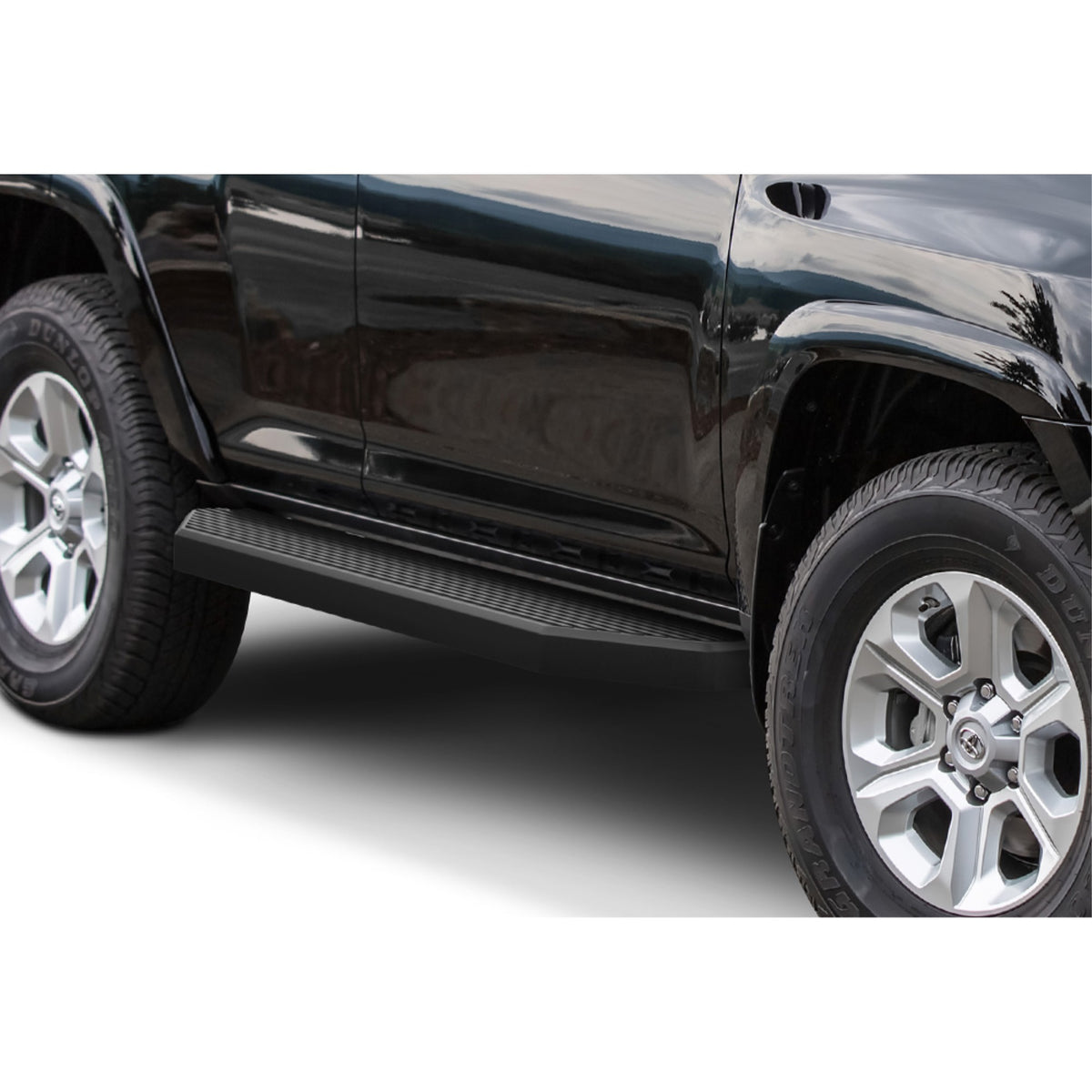 2010-2016 Toyota 4Runner Trail Edition\ 2017-2021 Toyota 4Runner Trd Off-Road\ 2014-2021 4Runner Sr5\ (Excl. Trd Pro Or Models With Lower Rocker Panel Extensions) 6061 Aircraft Aluminum Black Finishing H Style Door To Door