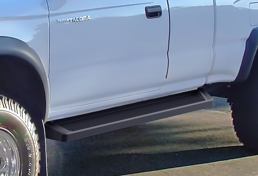 1995-2004 Toyota Tacoma Extended Cab 6061 Aircraft Aluminum Black Finishing Irunning Board