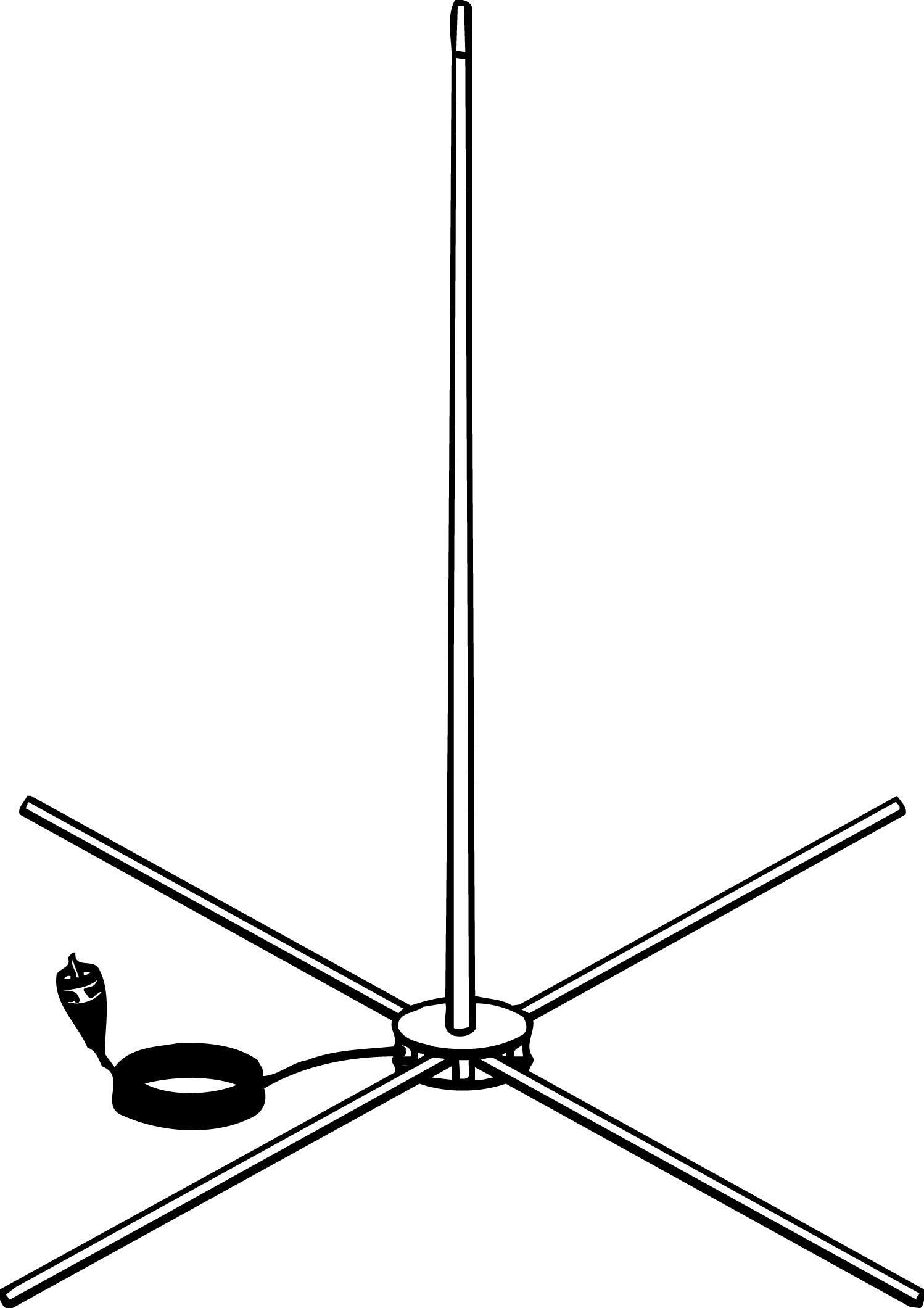 FIRESTIK - IBA-5 INDOOR CB BASE STATION ANTENNA WITH 18' COAX CABLE