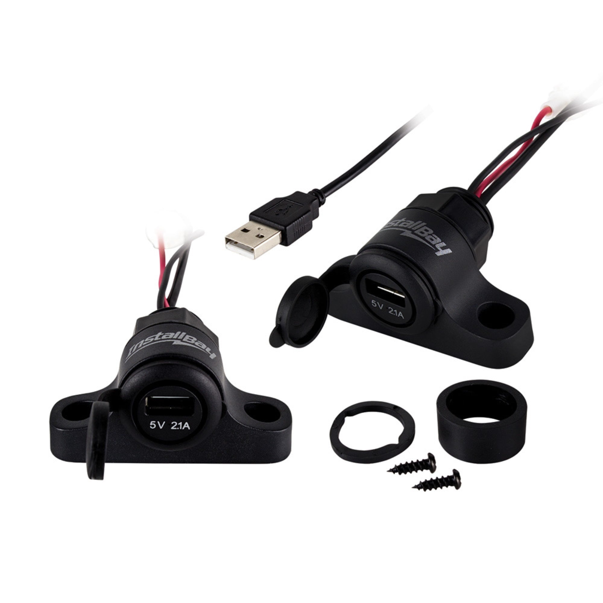 Metra IB USB Socket Flush Pass Through Flush Mount