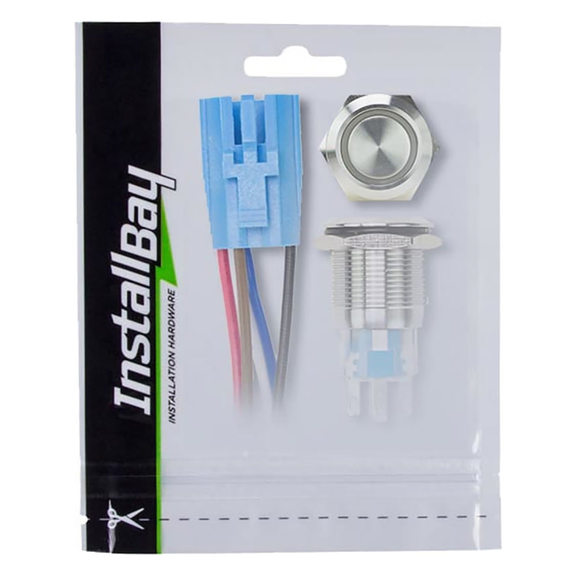 16Mm Stain Round Switch Latch Harn White