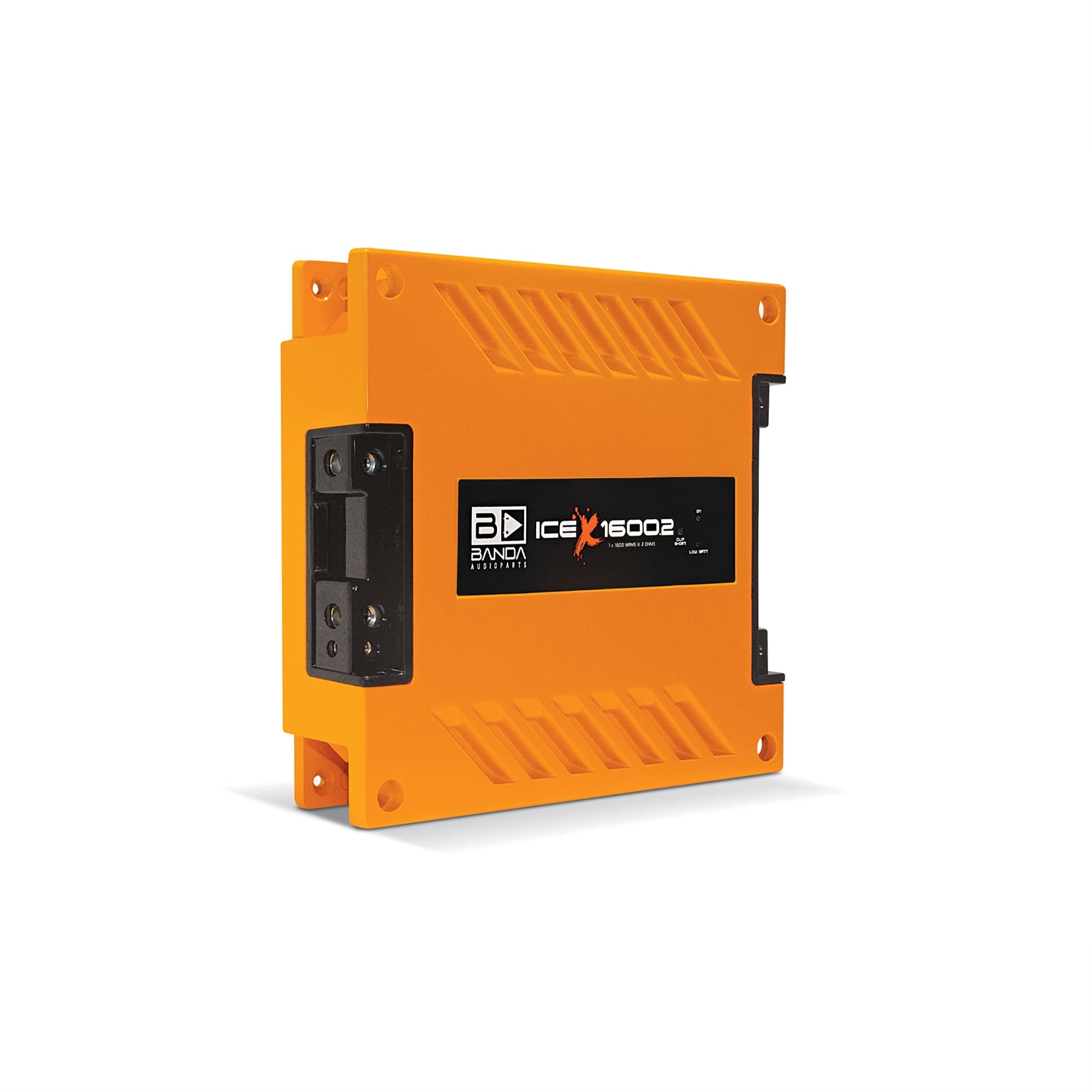 One Channel 1600 Watts Max @ 2 Ohm Car Audio Mono Amplifier W/Bass Boost Subsonic Filter And Low Pass Filter Orange