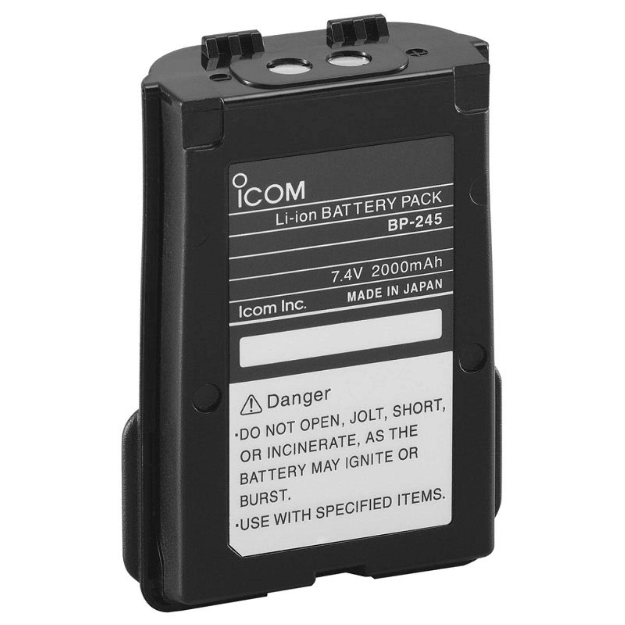 Icom Bp245H 2000Mah Li-Ion Battery For M72/M73