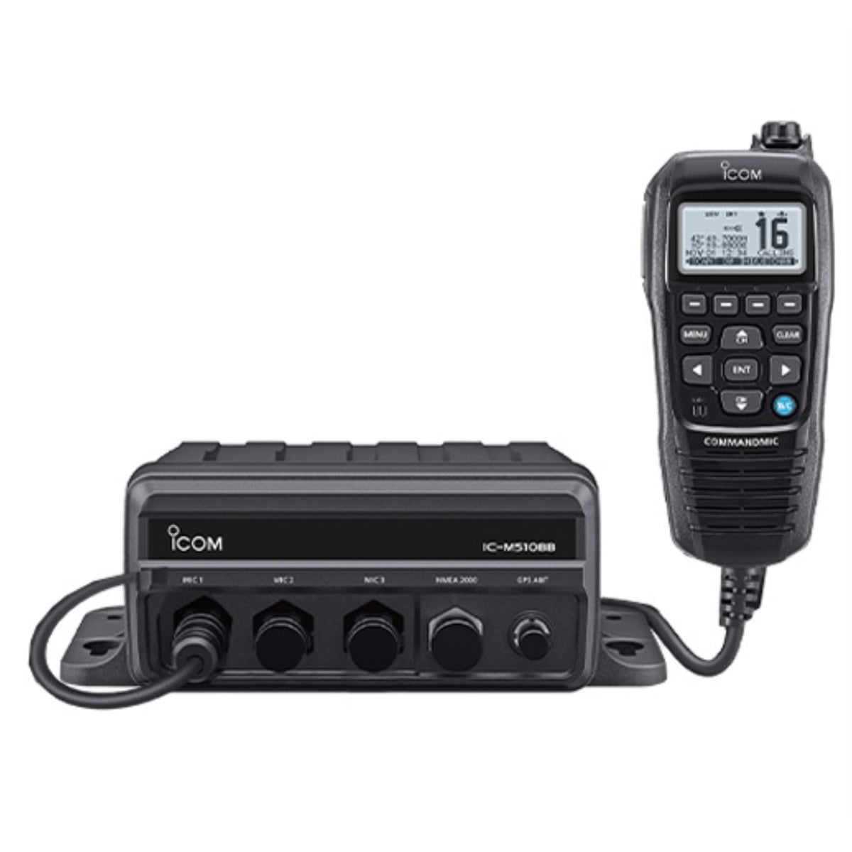 Icom M510Bb Black Box Vhf With Hm195Gb Black