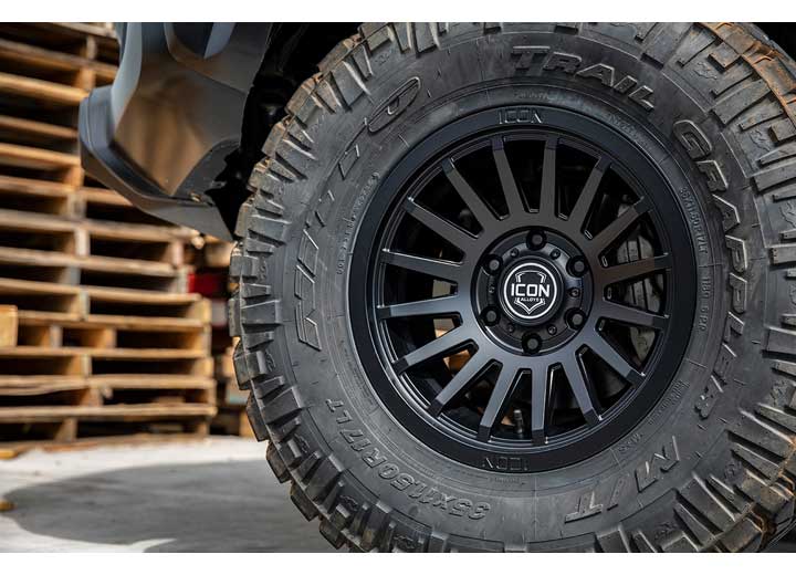 17 X 8.5 RECON SLX 6 x 5.5IN BOLT PATTERN 5.75IN BACKSPACE SAT BLACK