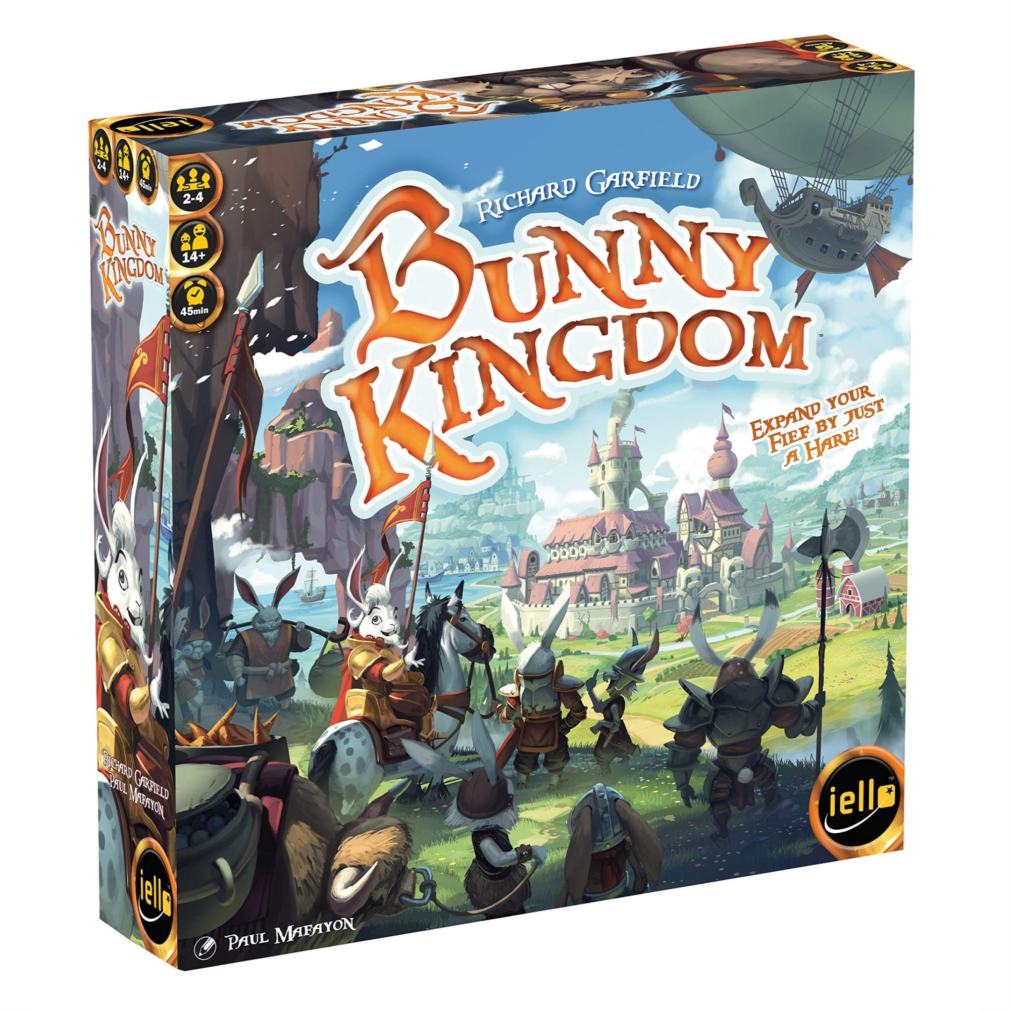 Iello: Bunny Kingdom, Strategy Board Game, Expand Your Fief By Just A Hare, 45 Minute Play Time, 2 To 4 Players, For Ages 14 And Up