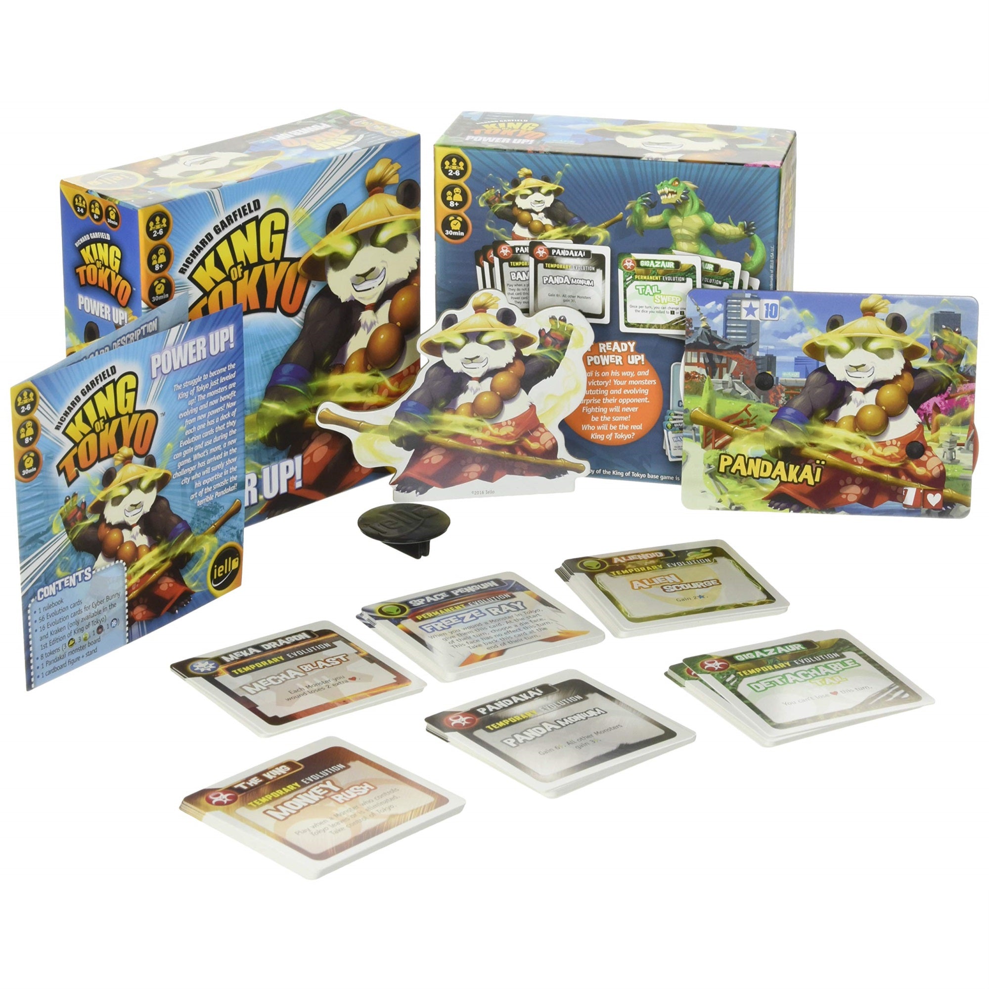 Iello: King Of Tokyo Power Up, New Edition, Set Of Evolution Cards To Power Up Your Monsters Included, 30 Minute Play Time, 2 To 6 Players, Ages 10 And Up