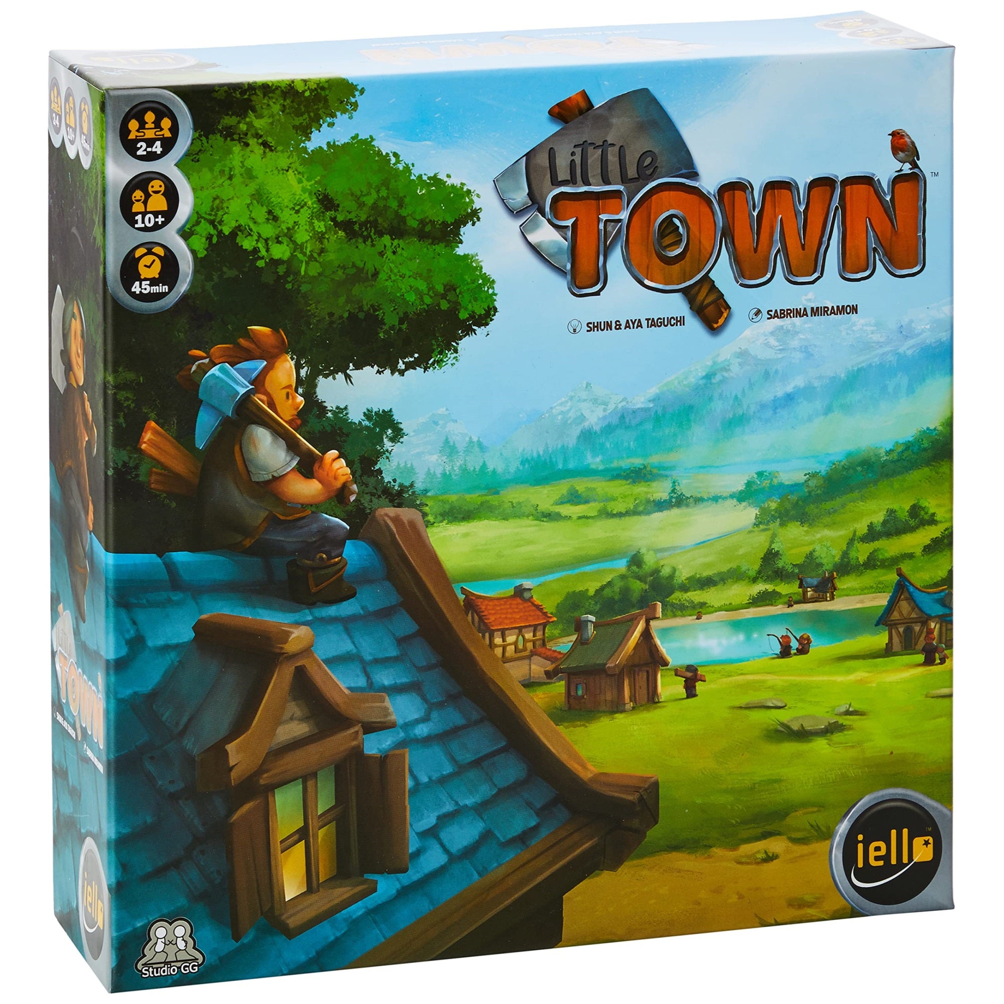 Iello: Little Town, Strategy Board Game, Fun For The Whole Family, Tactical And Interactive, 45 Minute Play Time, 2 To 4 Players