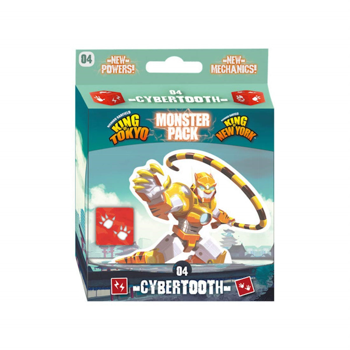 Iello: Monster Pack #4 Cybertooth, Brings New Game Mechanic, Compatible With All Existing Monsters, 2 To 6 Players, Ages 8 And Up