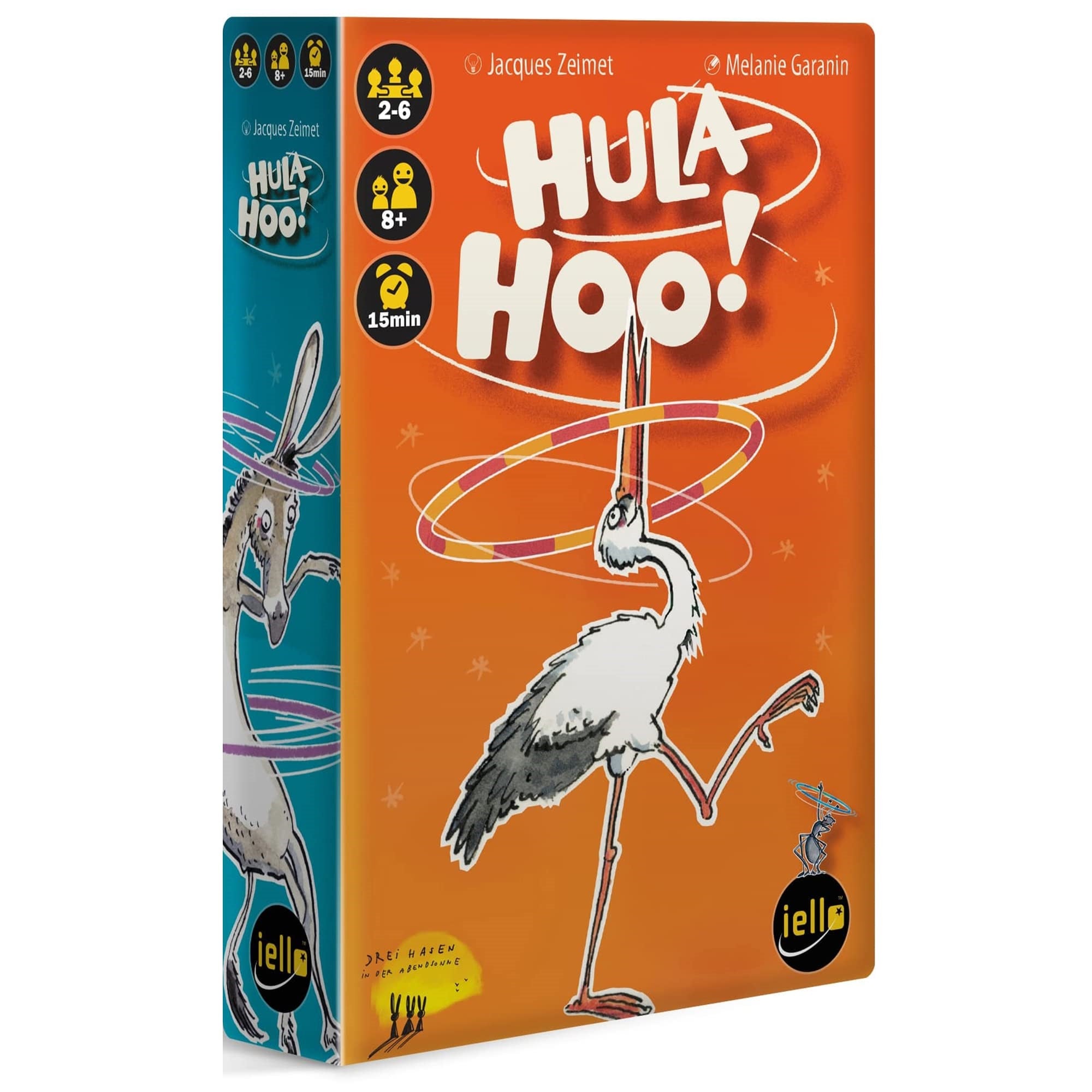 Iello: Hula Hoo - Funny Party Game, Card Discarding, Animal Themed, Easy To Learn, Family Ages 8+, 2-6 Players, 15 Min