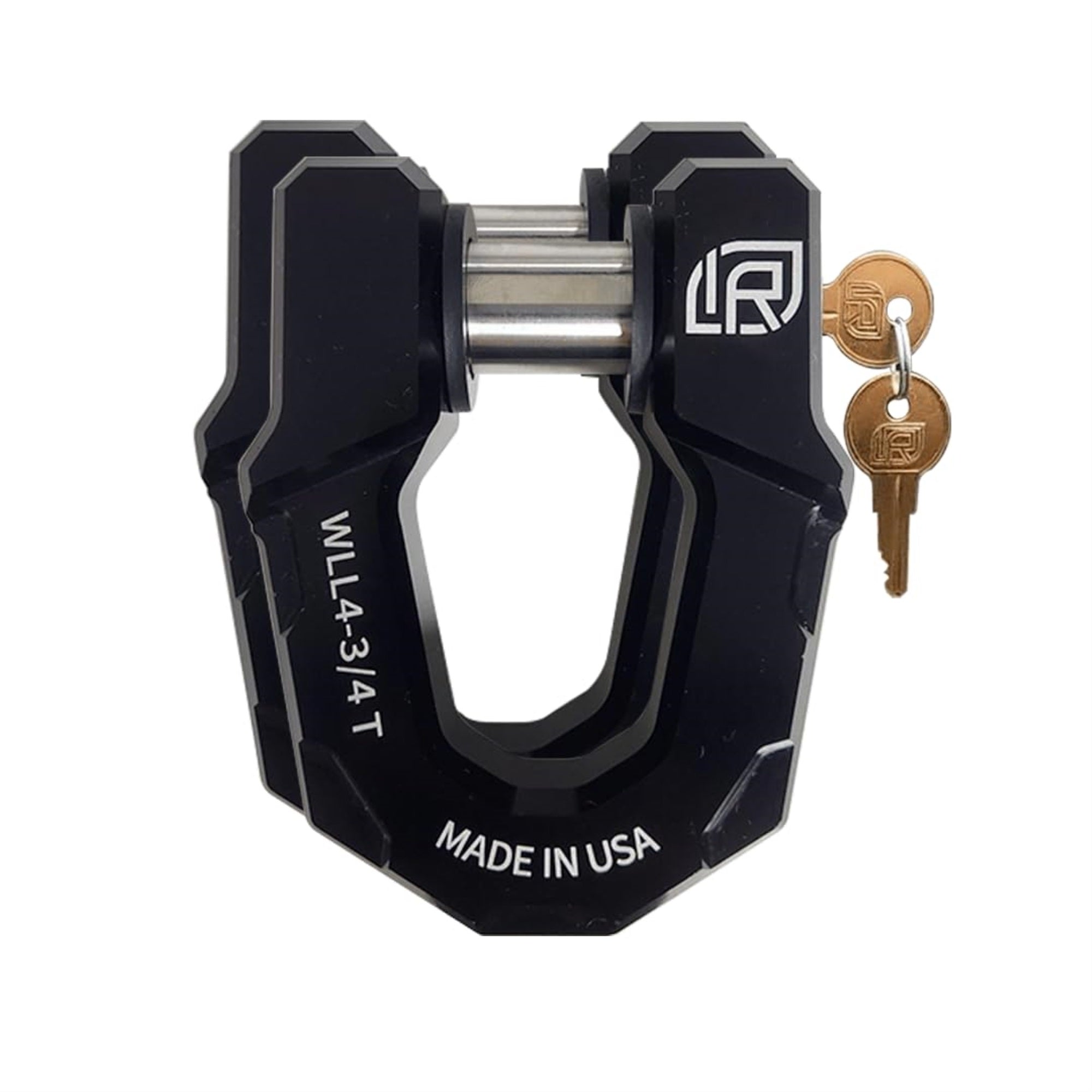 71514 | 2 Pack, Redeemer D-Ring Shackle, Black Anodized Aluminum, Heavy-Duty For Use With Tow Strap For Off-Road Vehicle Recovery - Includes (2) Locking Pins For Redeemer Shackle