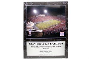 12x15 Stat Plaque - UTEP Sun Bowl Stadium