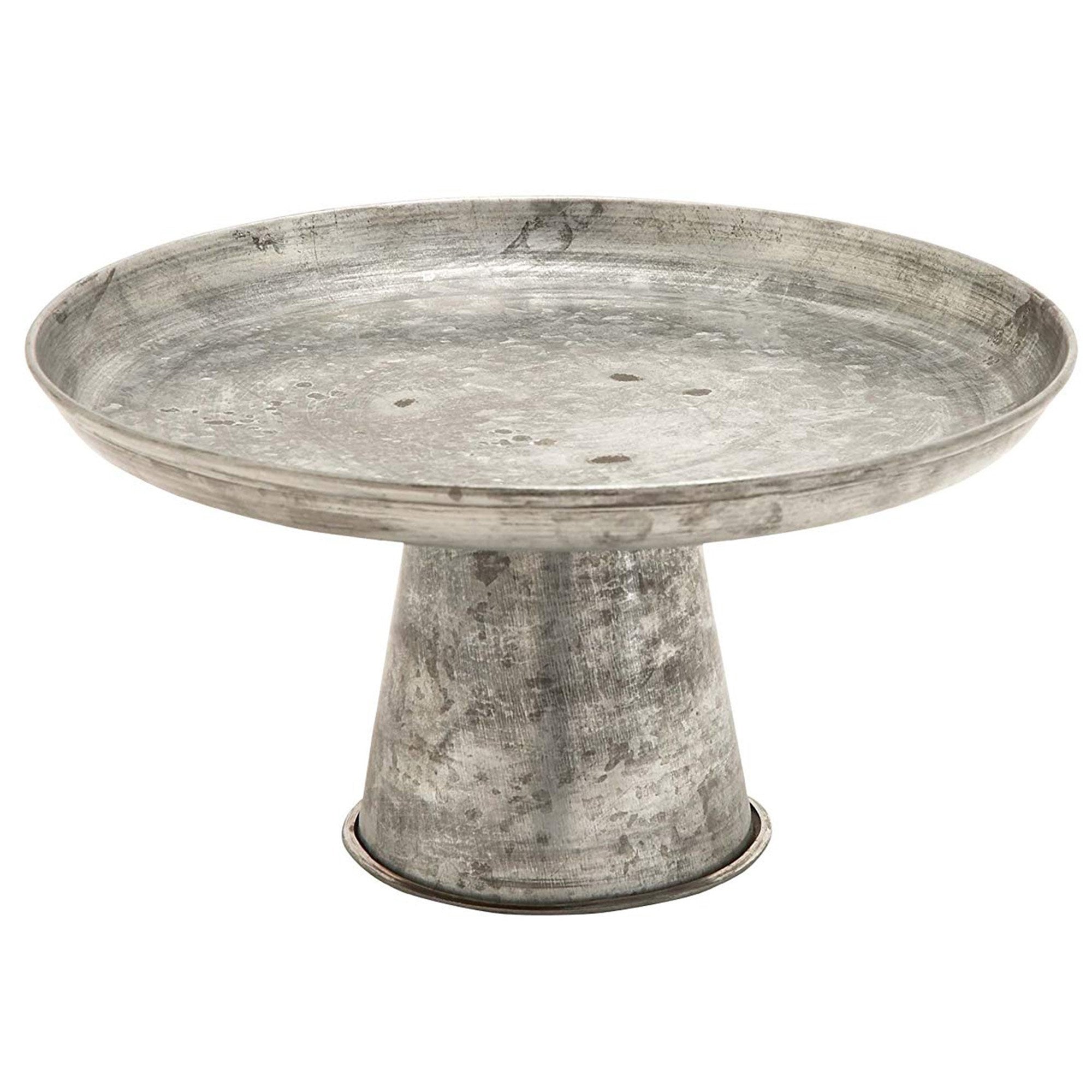 Galvanized Cake Stand 12X7