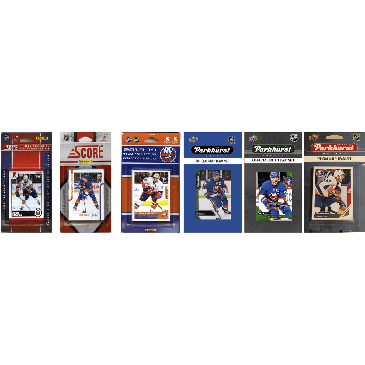 Nhl New York Islanders 6 Different Licensed Trading Card Team Sets