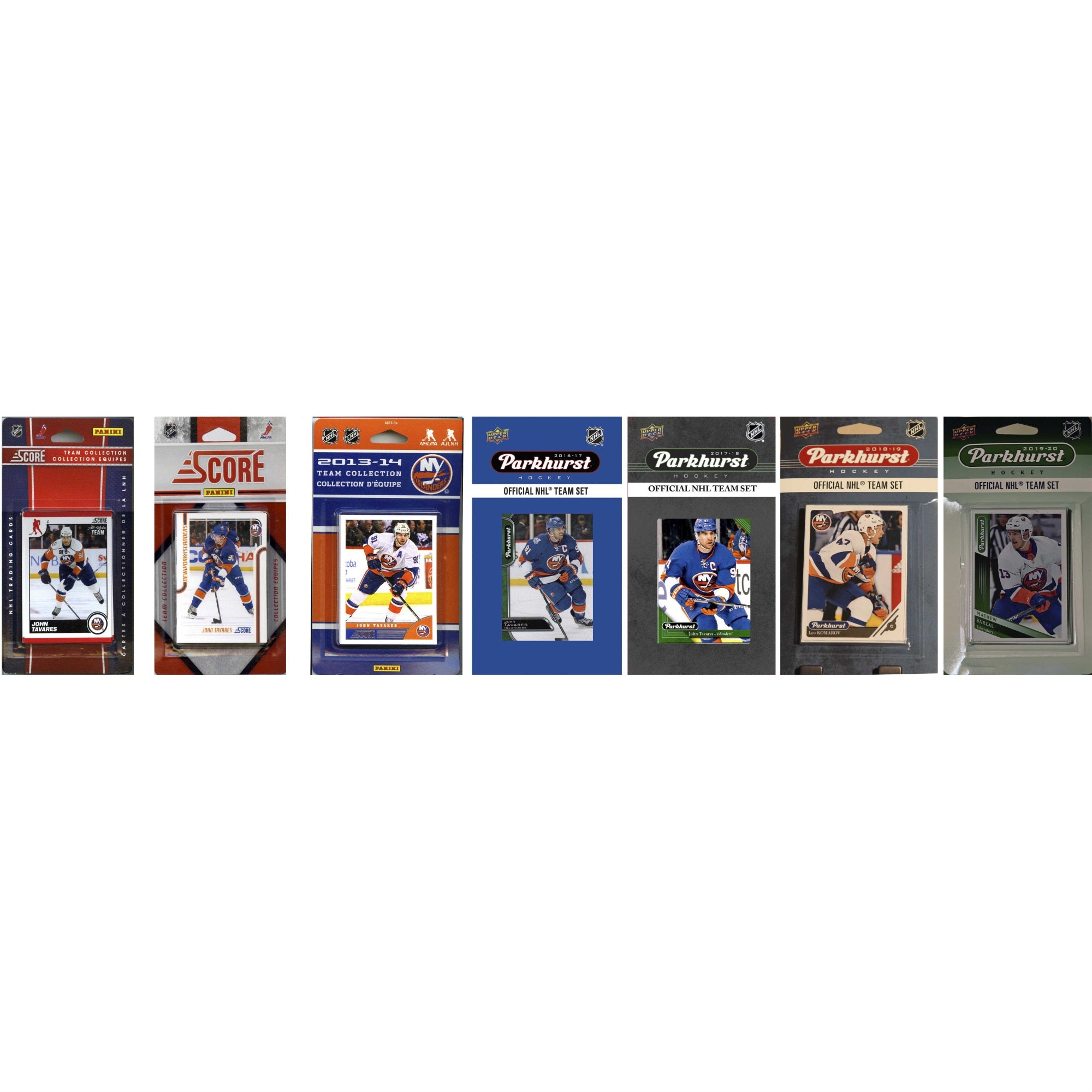 Nhl New York Islanders 7 Different Licensed Trading Card Team Sets