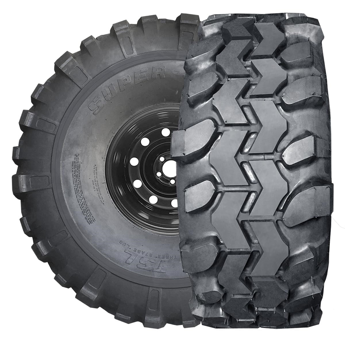 Interco Tire Company Sam-19 33X12.50-16.5Lt 8 Ply Black Sidewall Super Swamper Tsl-Nylon-Tubeless-Bias