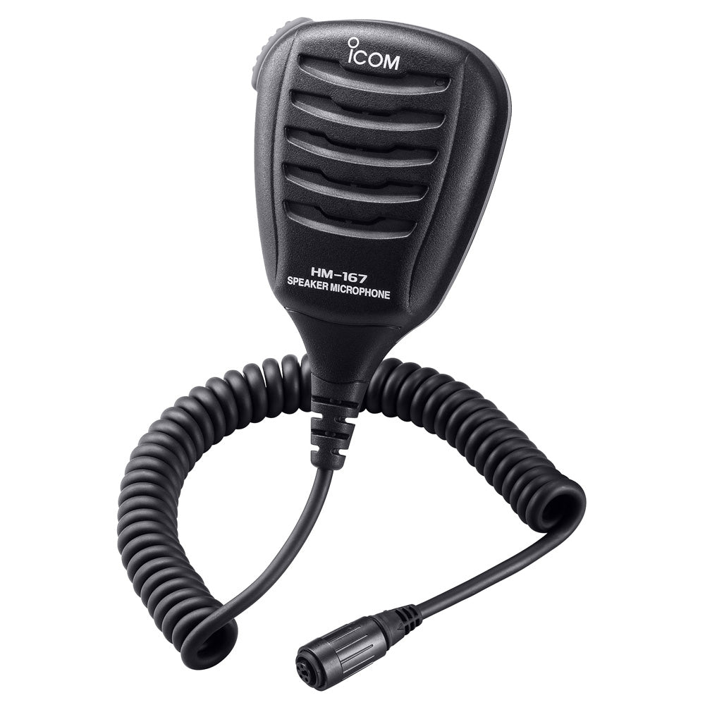 Icom Hm167 Waterproof Speaker Mic For M72 Replaces Hm125