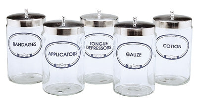 Sundry Jar Gls W/Cvr Gauze Grafco