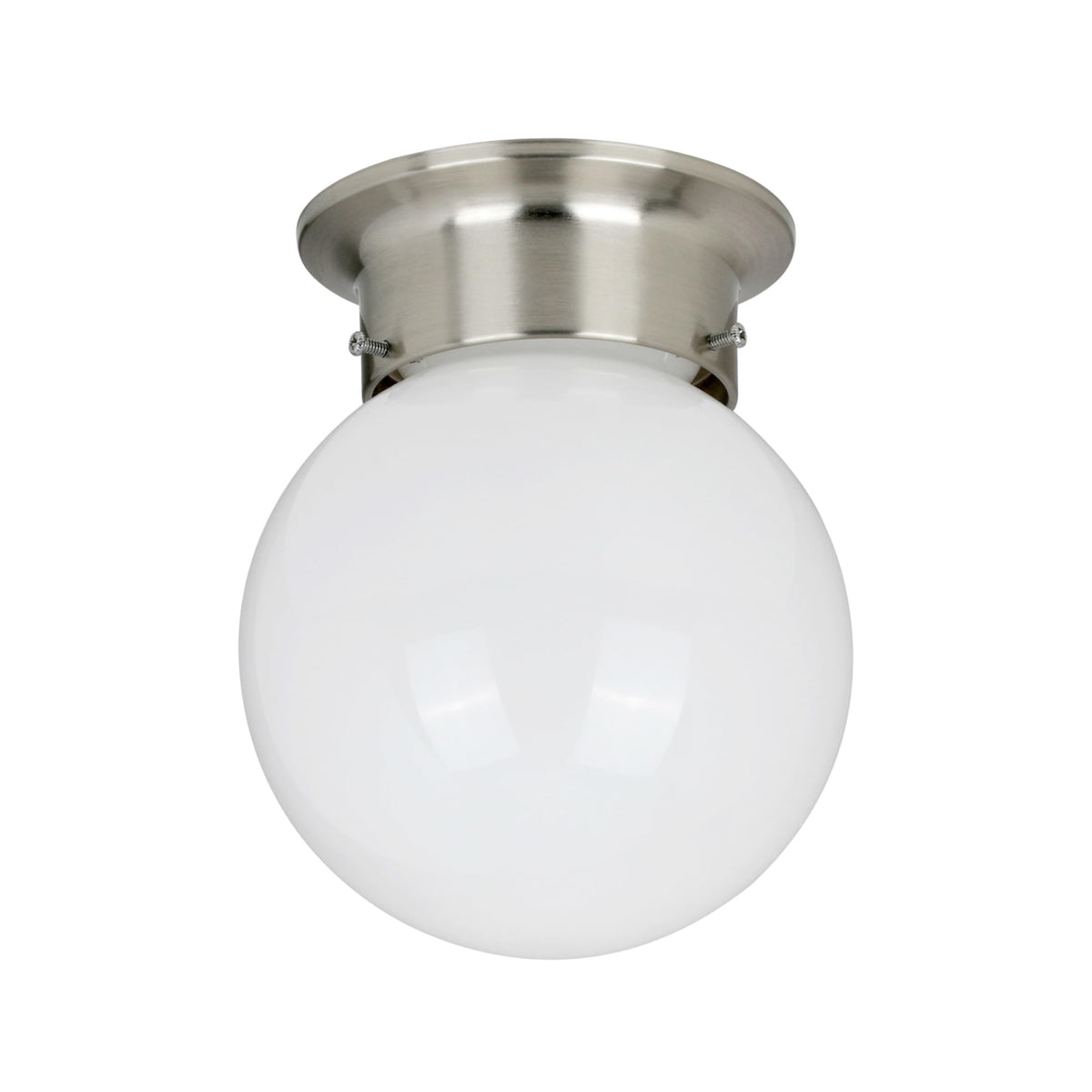 6 In. Led Globe Fixture In Brushed Nickel