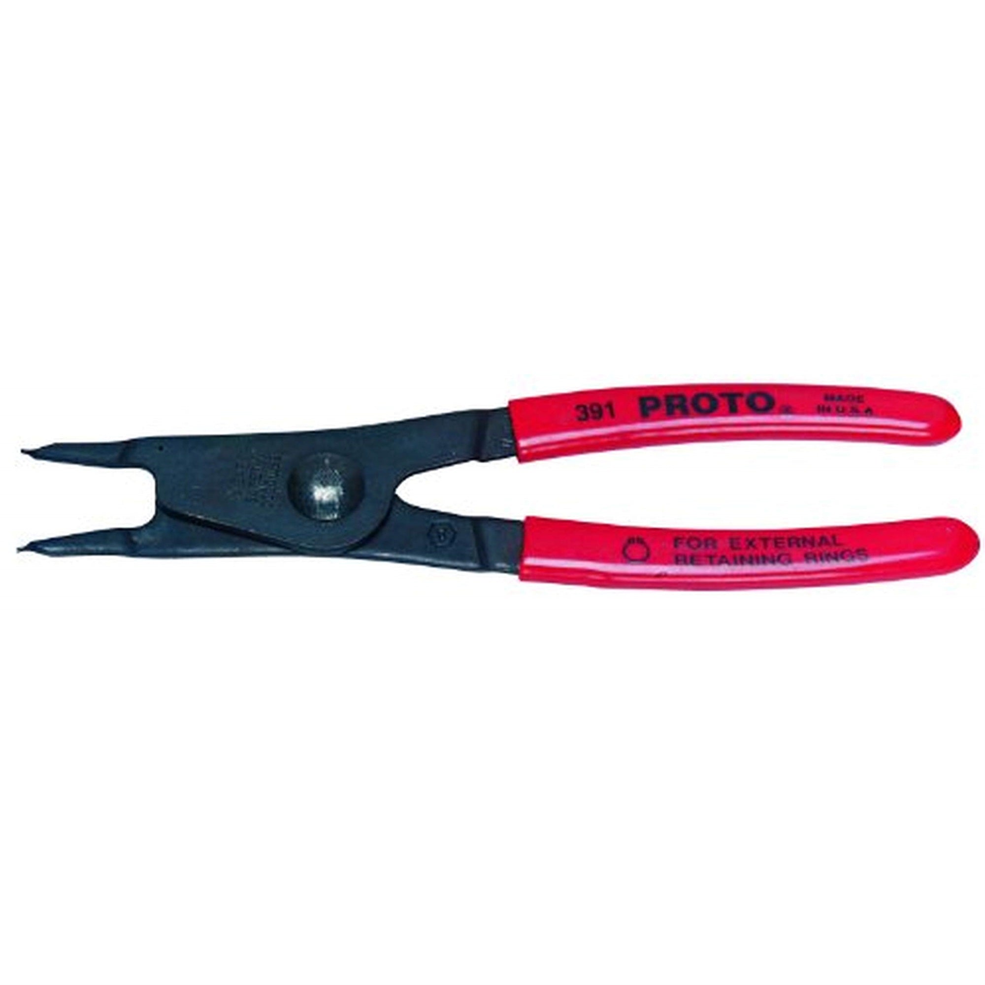 Proto J391 Retaining Ring Pliers, 0.038 In Tip, 0 Deg