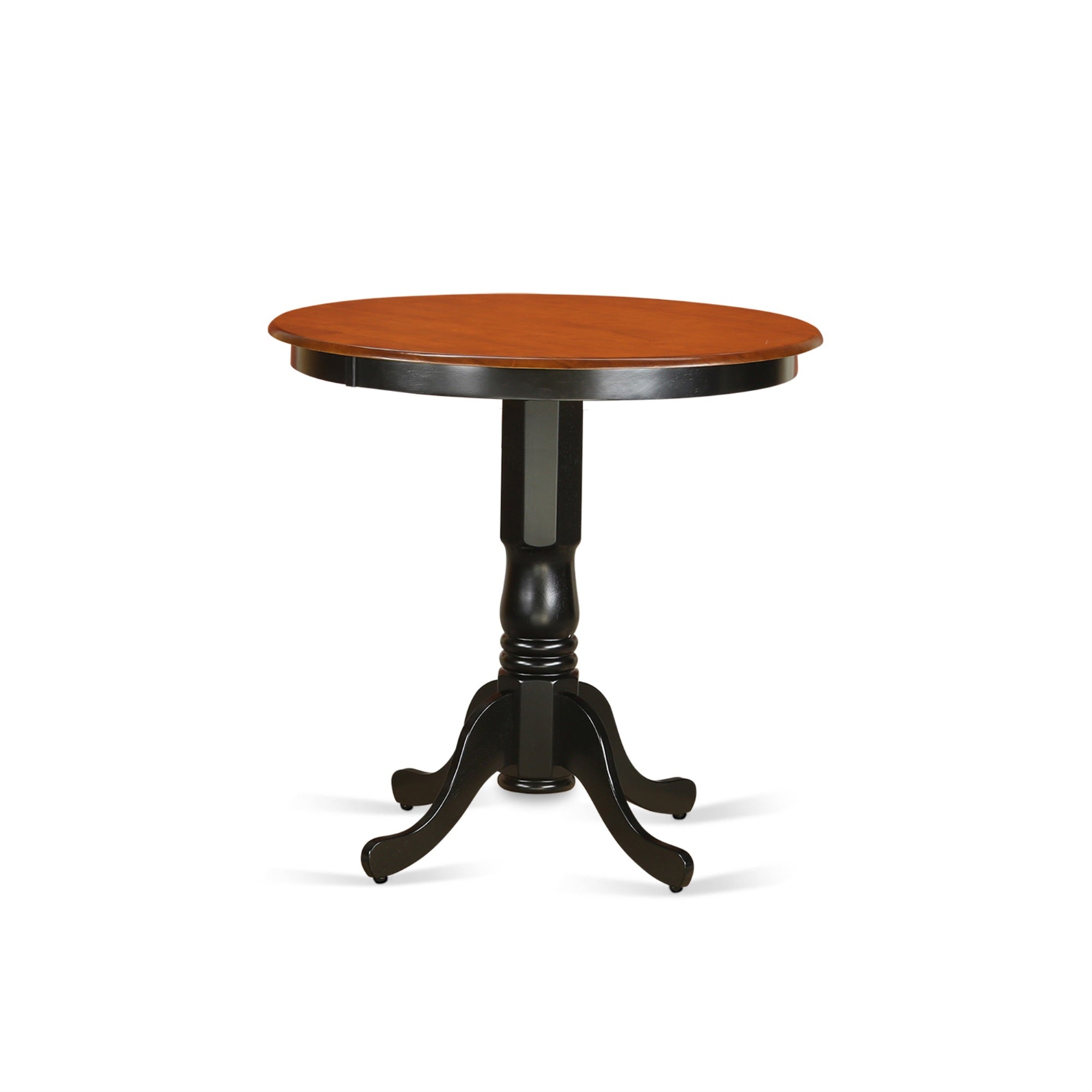Jaqu5-Blk-W 5 Pc Counter Height Table And Chair Set - High Top Table And 4 Counter Height Stool.