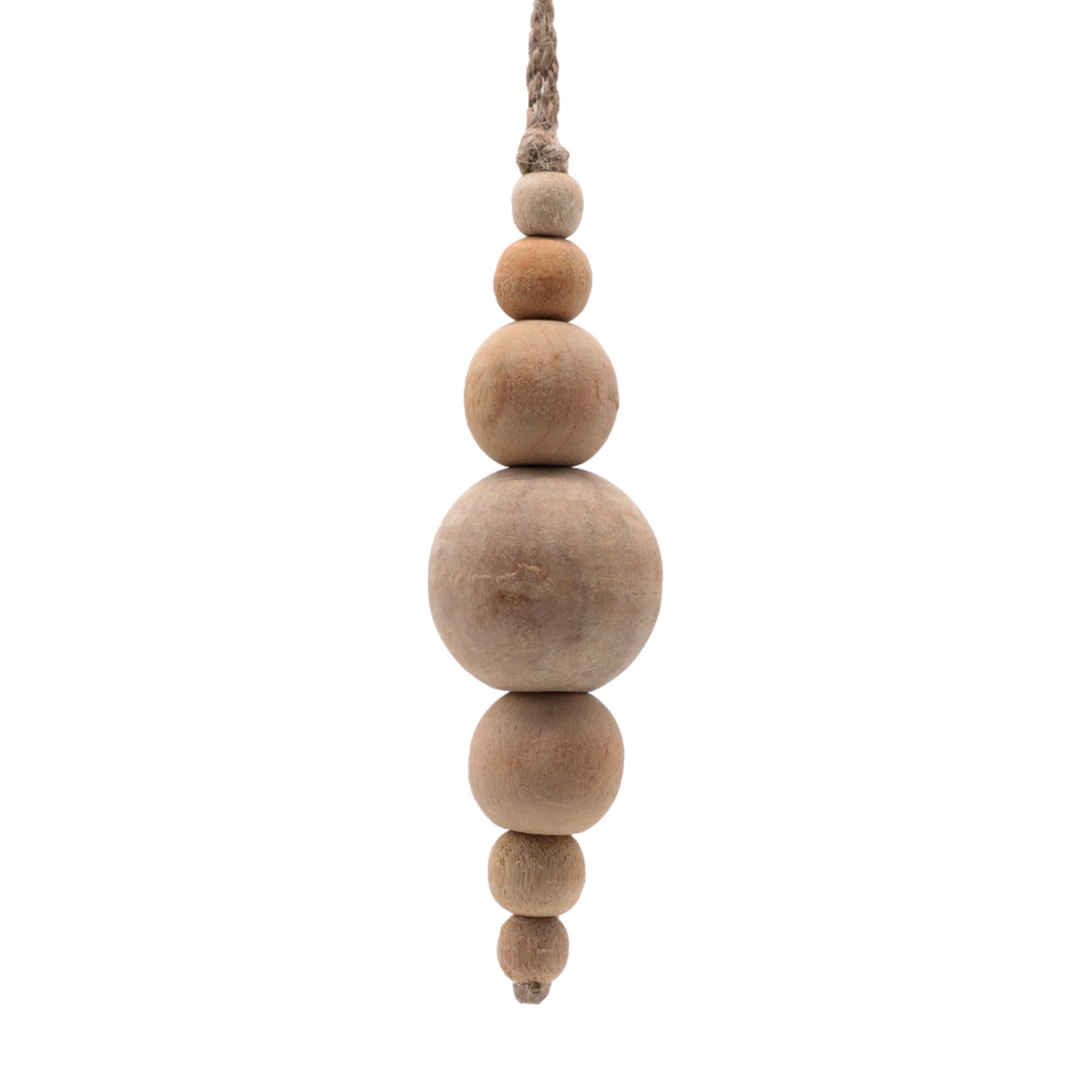 Vickerman 5” Natural Wooden Bead Ornament 2 pieces per unit.