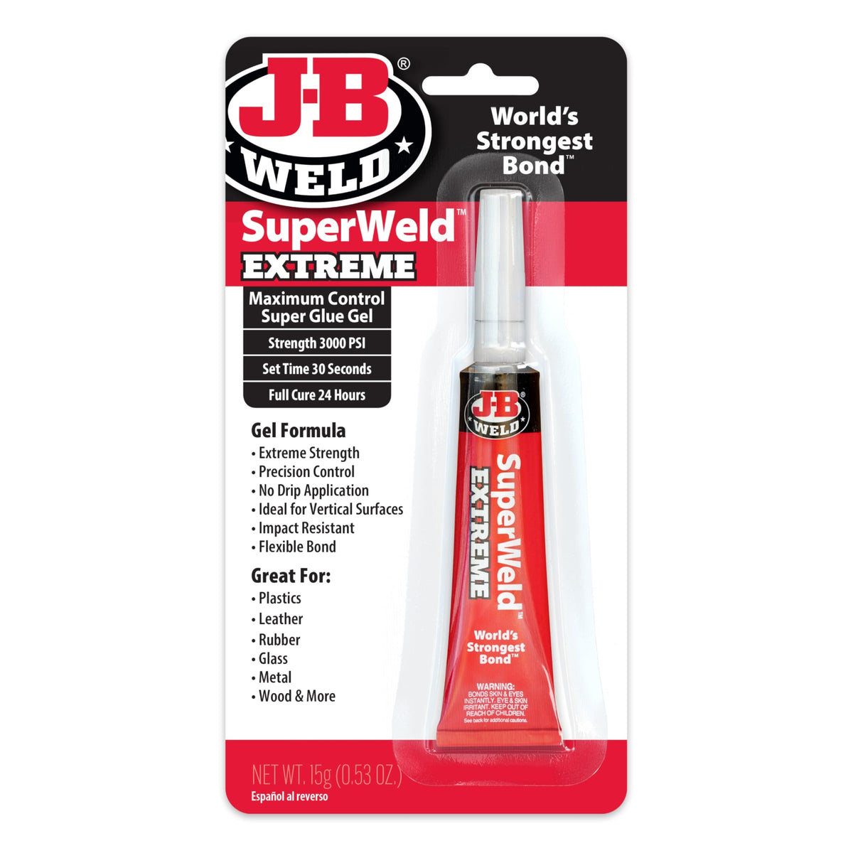 J-B Weld Superweld Extreme Superglue - 15G