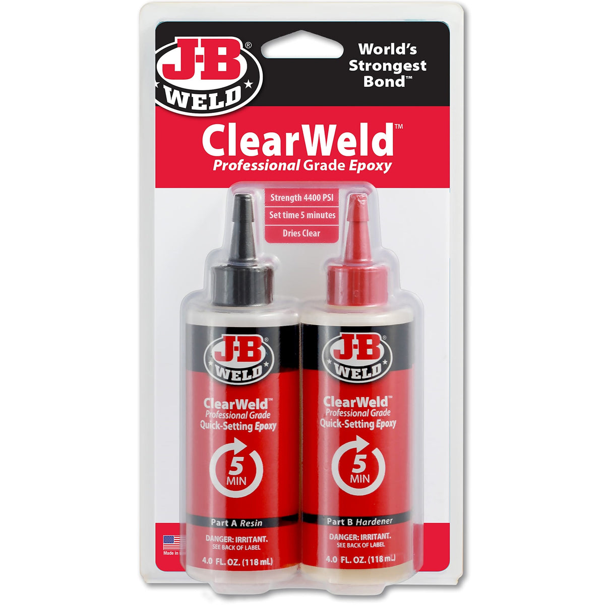Jb Clearweld Epoxy 8Oz