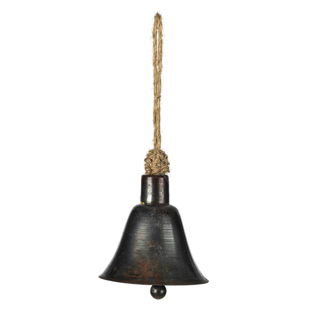 3.5” Matte Gunmetal Bell Ornament 3/Bag