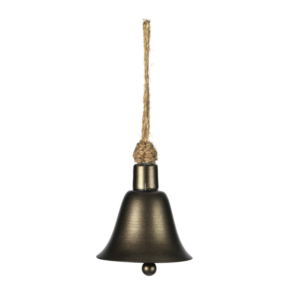 3.5” Matte Mocha Bell Ornament 3/Bag
