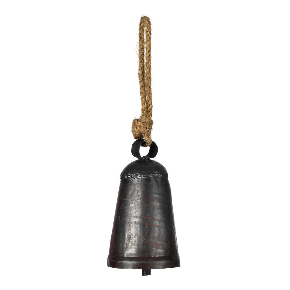 6” Matte Gunmetal Country Bell Orn 2/Bag