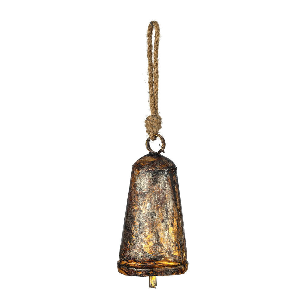 8” Antique Gold Country Bell Ornament