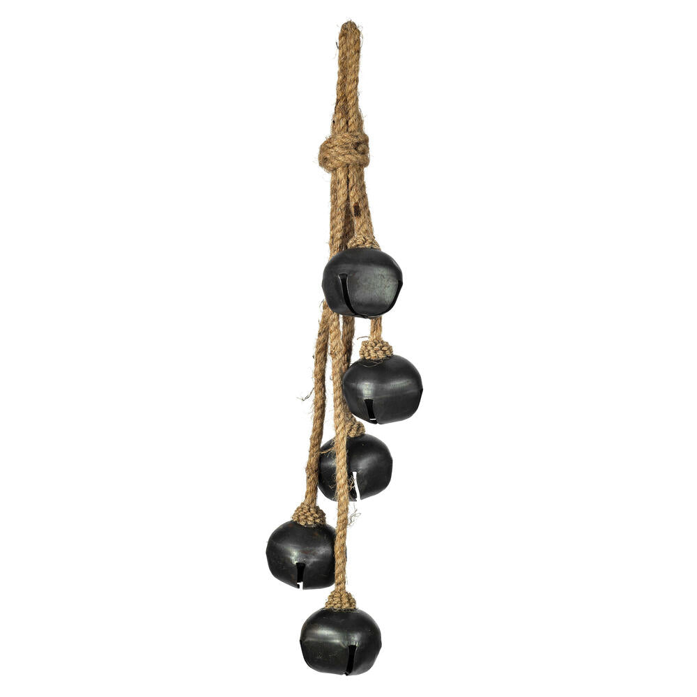 2” Matte Gunmetal Jngl Bell x5 Orn 2/Bag