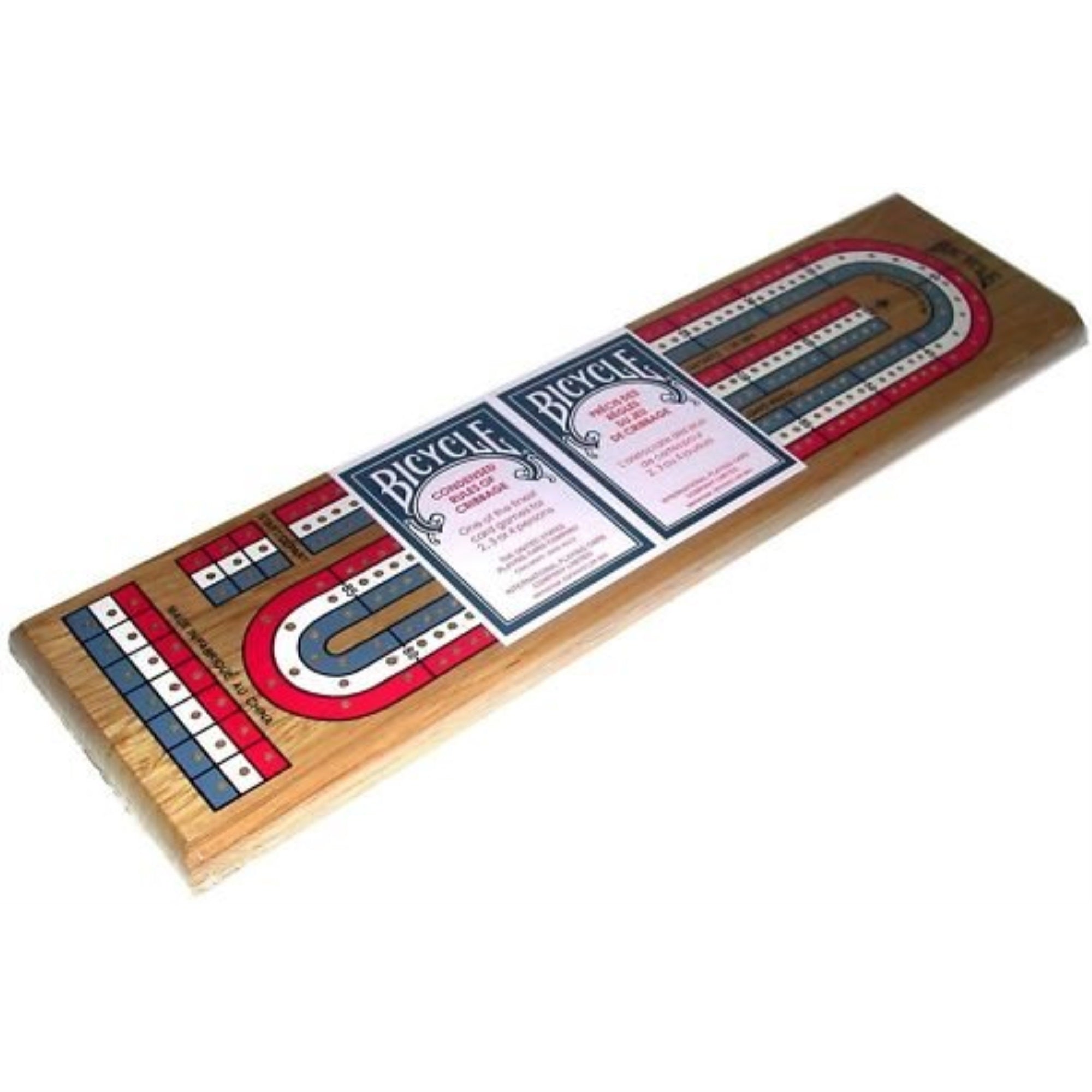 Board Game Bicycle 3-Track Cribbage Board