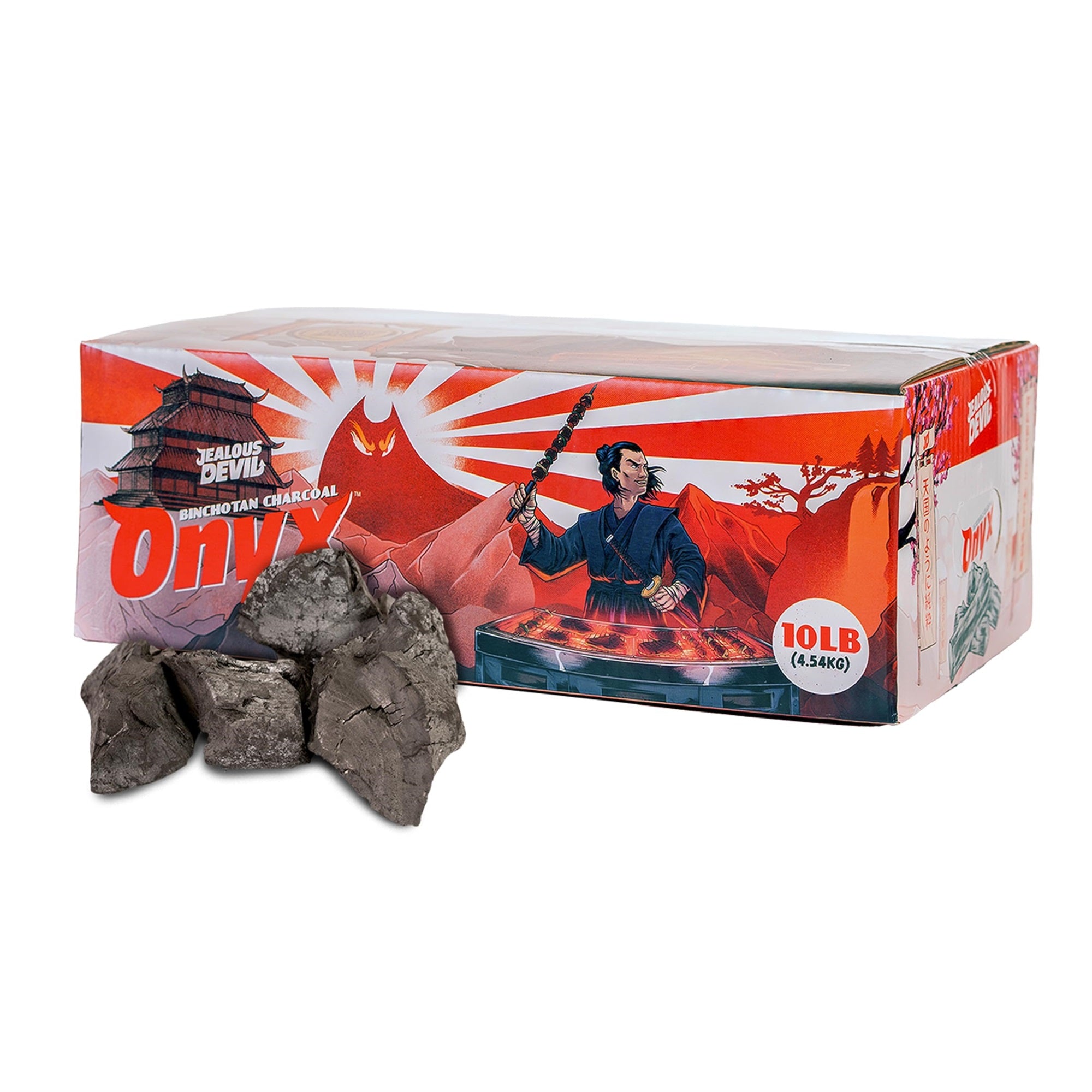 Jealous Devil 10 Lbs. All Natural Onyx Binchotan Lump Charcoal - Premium Bbq Fuel For Grilling
