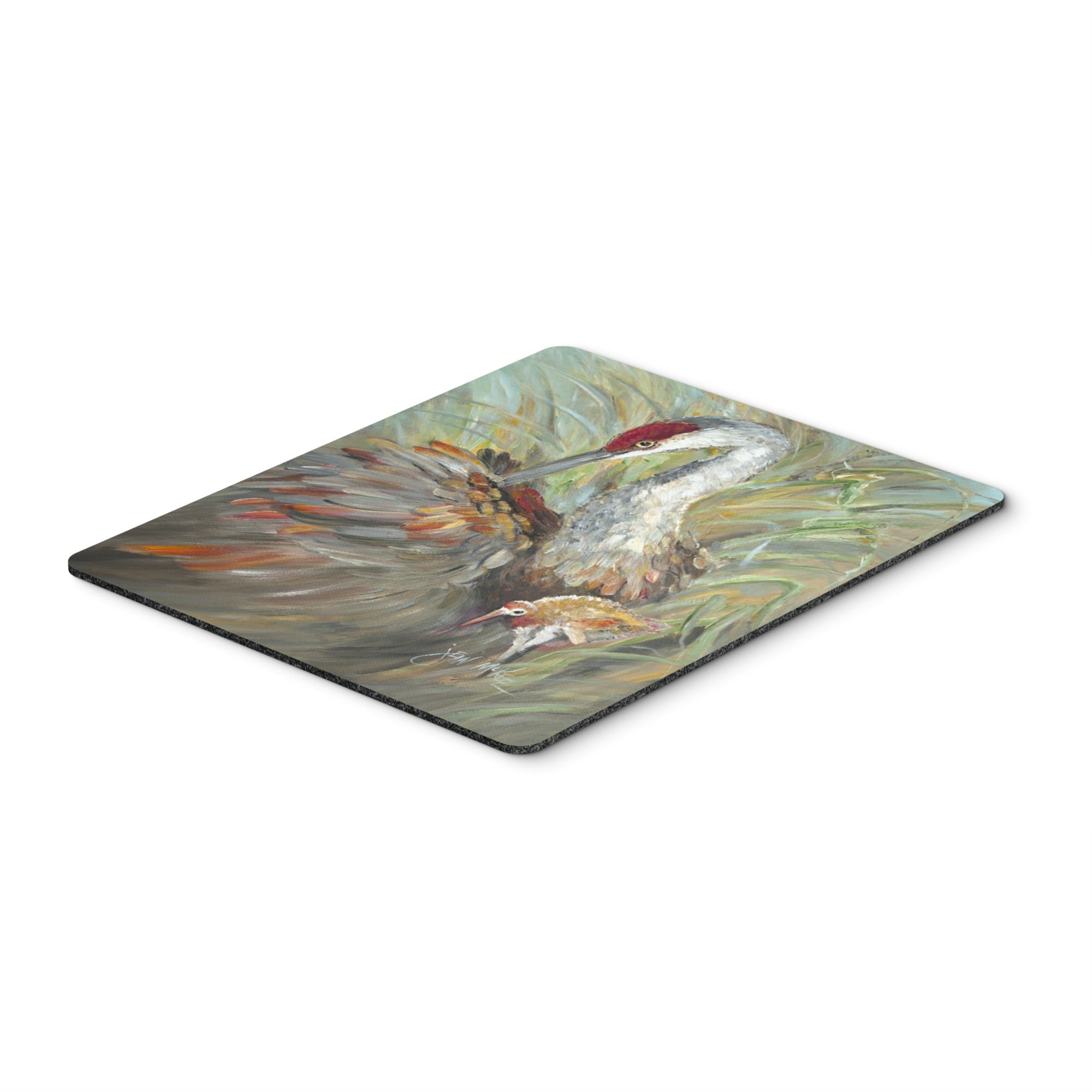 Caroline'S Treasures Sandhill Crane With Baby Mouse Pad/Hot Pad/Trivet (Jmk1143Mp)