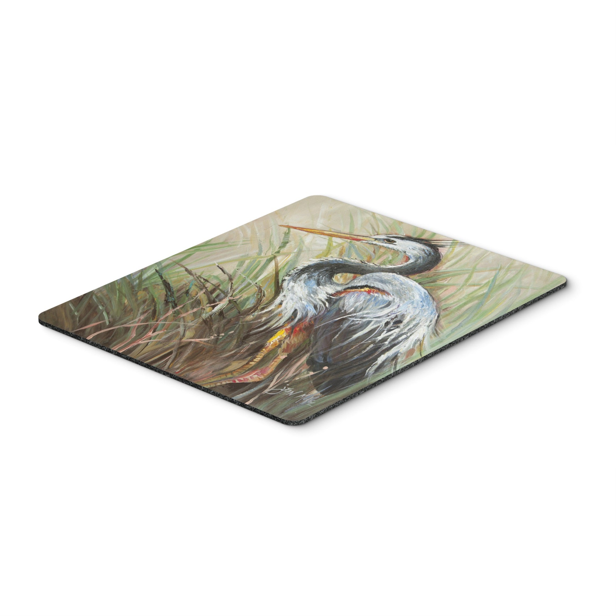 Caroline'S Treasures Blue Heron Gazing West Mouse Pad/Hot Pad/Trivet (Jmk1149Mp)